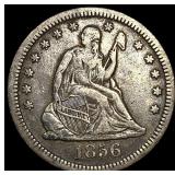 1856 Seated Liberty Quarter LIGHTLY CIRCULATED