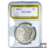 1904-S Morgan Silver Dollar PGA AU58