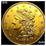 1835 $5 Gold Half Eagle UNCIRCULATED