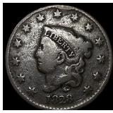 1828 Coronet Head Large Cent LIGHTLY CIRCULATED