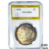 1878 Morgan Silver Dollar PGA MS63