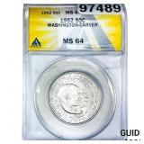 1952 Washington Carver Half Dollar ANACS MS64