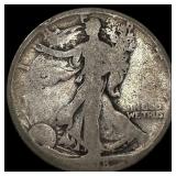 1918-S Silver Walking Liberty Half Dollar NICELY C