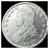 1827 Capped Bust Half Dollar ABOUT UNCIRCULATED