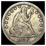 1856 Seated Liberty Quarter LIGHTLY CIRCULATED
