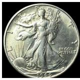 1944-S Silver Walking Liberty Half Dollar UNCIRCUL
