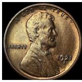 1921-S Lincoln Wheat Cent CLOSELY UNCIRCULATED