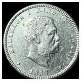 1883 Hawaii Silver 1/4 Dollar CLOSELY UNCIRCULATED