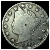 1912 Liberty Head Nickel LIGHTLY CIRCULATED