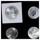 [4 Coins] 2021-2023 Silver 1 oz Coins