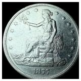 1877 Silver Trade Dollar CLOSELY UNCIRCULATED