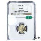 1882 Nickel Three Cent NGC PF66