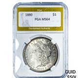 1880 Morgan Silver Dollar PGA MS64