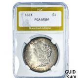 1883 Morgan Silver Dollar PGA MS64