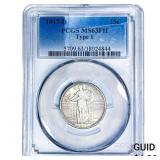 1917-D Standing Liberty Quarter PCGS MS63 FH Type