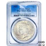 1921 Silver Peace Dollar PCGS MS62