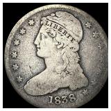 1838 Silver Half Dollar (Capped Bust) LIGHTLY CIRC