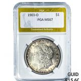 1903-O Morgan Silver Dollar PGA MS67