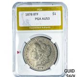 1878 8TF Morgan Silver Dollar PGA AU53