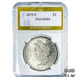 1879-O Morgan Silver Dollar PGA MS64
