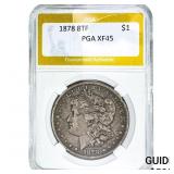 1878 8TF Morgan Silver Dollar PGA XF45