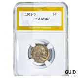 1938-D Buffalo Nickel PGA MS67