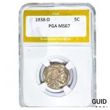 1938-D Buffalo Nickel PGA MS67