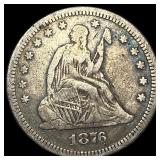 1876 Seated Liberty Quarter LIGHTLY CIRCULATED