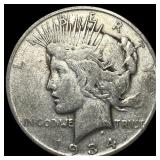 1934 Peace Silver Dollar LIGHTLY CIRCULATED