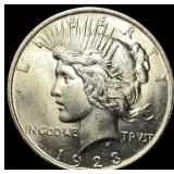 1923 Peace Silver Dollar CHOICE BU