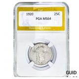 1920 Standing Liberty Quarter PGA MS64