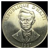 1991 Haiti Copper Nickel 50 Centimes