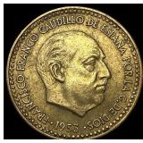 1953 Spain 1 Peseta