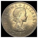 1963 Great Britain Copper Nickel Half Crown