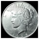 1925-S Silver Peace Dollar CLOSELY UNCIRCULATED