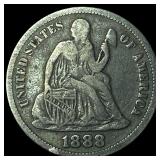 1888 Seated Liberty Dime LIGHTLY CIRCULATED