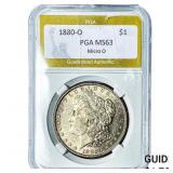1880-O Morgan Silver Dollar PGA MS63 Micro O