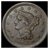 1852 Braided Hair Large Cent CHOICE AU