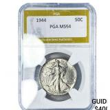 1944 Walking Liberty Half Dollar PGA MS64