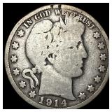 1914 Barber Half Dollar LIGHTLY CIRCULATED