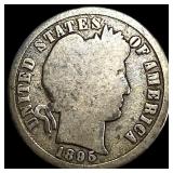 1895-S Silver Barber Dime LIGHTLY CIRCULATED