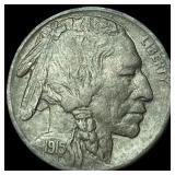 1915-D Buffalo Nickel CHOICE AU