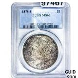 1878-S Morgan Silver Dollar PCGS MS63