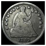 1857 Seated Liberty Half Dime LIGHTLY CIRCULATED