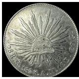 1893-Mo AM Mexico Silver 8 Reales CHOICE AU