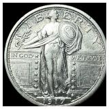 1917 Type 1 Standing Liberty Quarter UNCIRCULATED