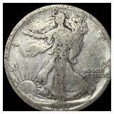 1917-D Silver Walking Liberty Half Dollar LIGHTLY