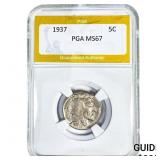 1937 Buffalo Nickel PGA MS67