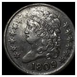 1809 Classic Head Half Cent GEM BU
