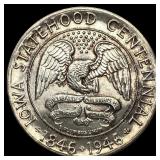 1946 Iowa Statehood Centennial Half Dollar CHOICE